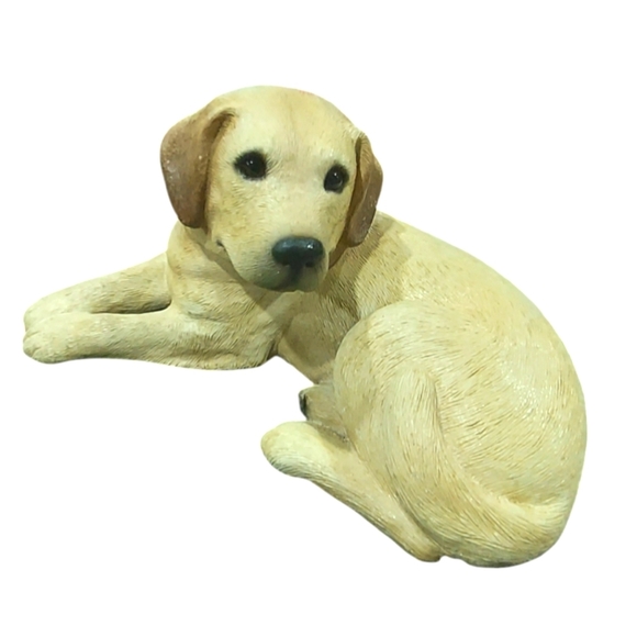 Vintage 1984 Sandra Brue Sandicast Yellow Labrador Sculpture - Picture 2 of 4